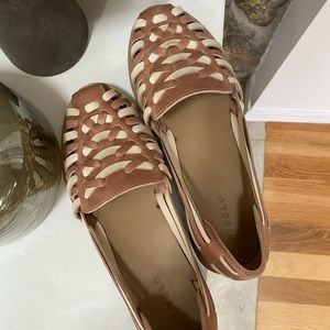 BRAND NEW Nisolo huarache two tone leather sandals